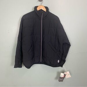 Free People Hatch‎ Pippa Packable Puffer Jacket Maternity Small Quilted Black